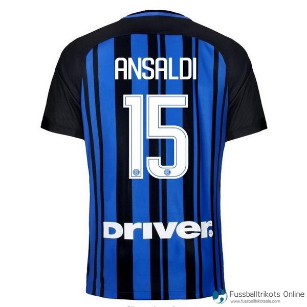 Inter Milan Trikot Heim Ansaldi 2017-18 Fussballtrikots Günstig